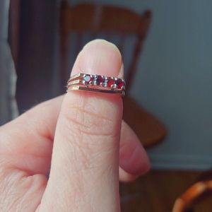 10k garnet ring